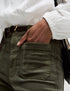 Cord Patch Pocket Tea Dyed Flared Trousers
